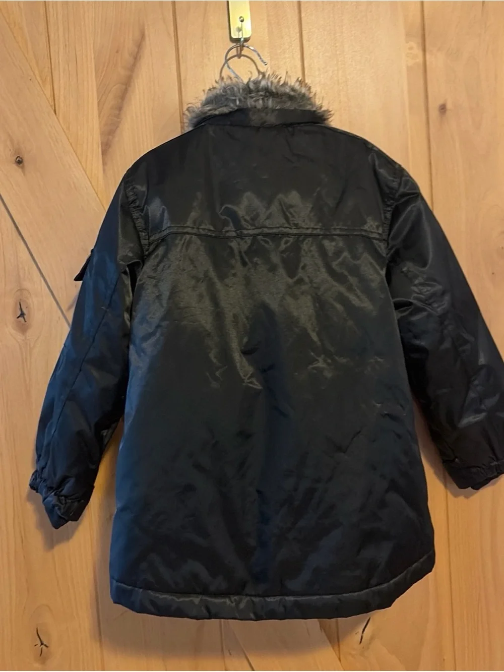 Versace 1969 Boys BLACK COAT Down Winter Puffer Jacket Green Italia V Size 5
